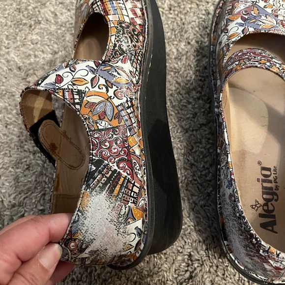 Alegria Multicolor Mary Jane Shoes - Paloma Autumn Swirl 8.5 (39) - Picture 13 of 16